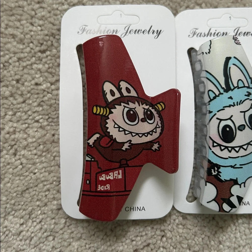 Labubu Inspired Hair Clips | 3 Pack
